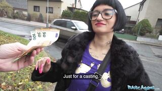 Public Agent French babe Candy Scott has her wet pussy filled by a big dick