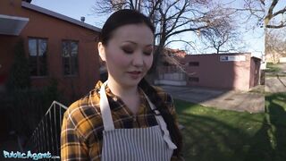 Public Agent Asian Babe Luna Truelove Offers Her Cream Cakes for a Creampie