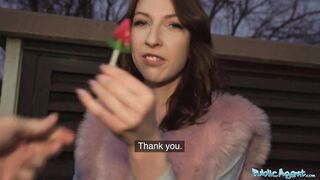 Public Agent Chanel Kiss  sucker is taken from behind after giving a worldclass blowjob