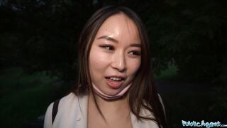 Public Agent Cheeky Asian wants to pay to fuck his massive fat cock