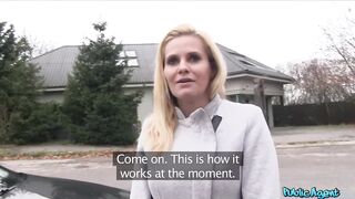Public Agent Blonde MILF with Big Boobs Fucks a Stranger for Cash