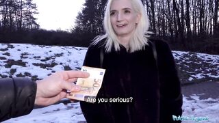 Public Agent Pretty skinny student receives facial in cheap Czech hotel