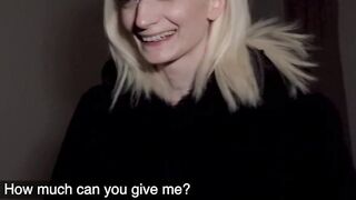 Public Agent Pretty skinny student receives facial in cheap Czech hotel