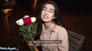 Public Agent Aaeysha gets fucked on Valentines Day in a hotel room