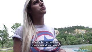 Public Agent Hot Brazilian twerker Mia Linz fucked outdoors