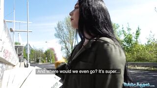 Public Agent Cash tempts busty American Amilia Onyx to fuck