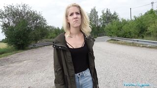 Public Agent Loud outdoor sex for slim pretty lost blonde