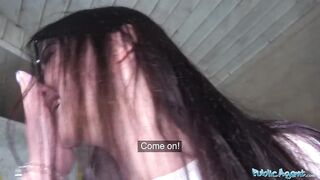 Public Agent Hot Czech body fucked under public bridge after sucking cock