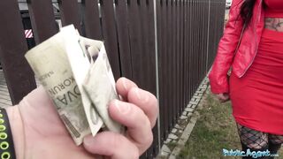 Public Agent Big Tits and tattoos fucked outside