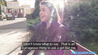 Amateur Sexy student creampied outdoors