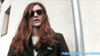 Amateur Naughty redhead fucked hard outdoors