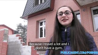 Amateur Cum dribble for Russian journalist