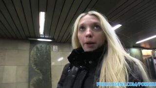 Amateur Pale Skinny blonde fucked hard by a big cock