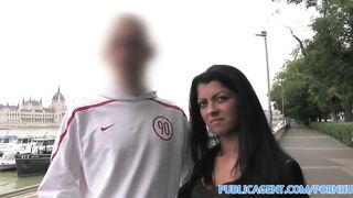 Amateur Beautiful brunette fucked in hotel as her bf waits outside