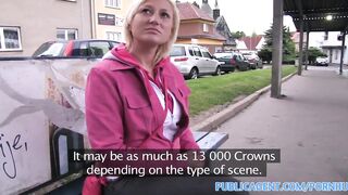 Amateur Short haired blonde fuckes for a part in a fake movie