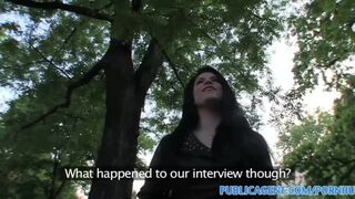 Amateur British underwear model gets fucked in the bushes (p1100)