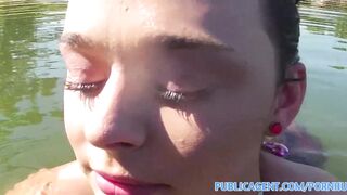 Amateur Bikini girl with big tits fucked at the lake