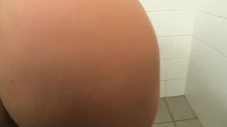 Amateur Sexy Clair fucking me in the restaurant toilets