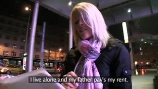 Amateur Cute Blonde wins More than she Wanted