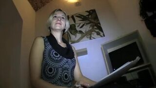 Amateur Blonde Fucks to be a model