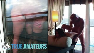 Hot fit couple love anal on vacation - Trueamateur