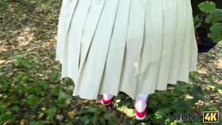 Amateur. Blonde made her boyfriend cuckold and enjoyed the amateur outdoor fuck