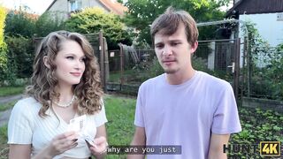 Amateur. Sweet Una Fairy is not too shy and showed her tits and pussy in public