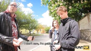Amateur. Everything rich guy wants is girls pussy so he pays her BF