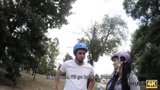 Amateur. Boy shows the slutty girl's husband hot to drill her right