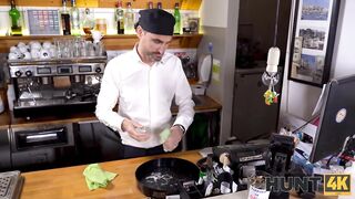 Amateur. Boy has girlfriend but prefers vagina of the baristas one