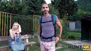 Amateur. Girl gives XXX happiness to hungry for sex savior but BF waits
