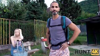 Amateur. Experienced man satisfies another guys blonde GF for cash