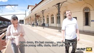 Amateur. Pervert gives money to man who allows GF to get penetrated