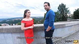 Amateur. Curvy girl for money gets nailed good in front of her dad