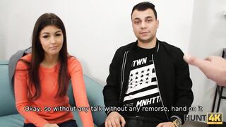 Amateur. Hunter closes the deal by having an affair with partners GF