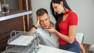 Amateur Gorgeous chick nailed by stranger in front of obedient hubby