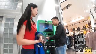 Amateur Gorgeous chick nailed by stranger in front of obedient hubby