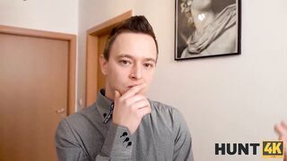 Amateur. Christmas mood causes hunter to pay for sex with friends hot GF
