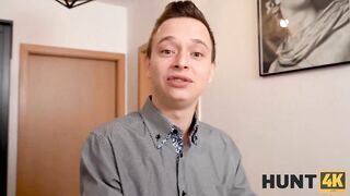 Amateur. Christmas mood causes hunter to pay for sex with friends hot GF