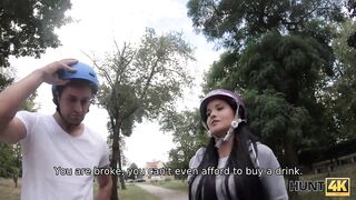 Amateur. Sexy roller skater needs money and is ready to fuck for them