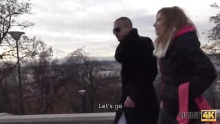 Amateur. Teen ginger tells the price of her pussy and stranger agrees