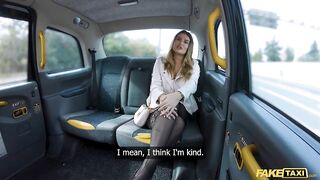 Amateur Taxi - Wife audition hot POV blowjob fast hard fuck sexy Euro babe wants big dick and riches
