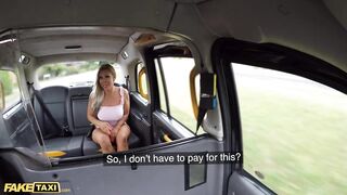 Amateur Taxi Blonde Euro Babe with Big Tits POV Blowjob in a Field