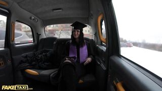 Amateur Taxi University Graduate Melany Mendes Strips Off Her Robes