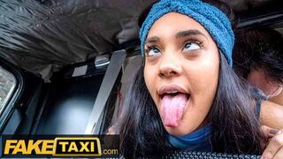 Amateur Taxi Capri Lmonde Lowers her Sexy Booty onto a Big Thick Cock