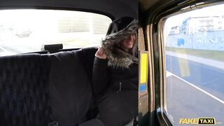 Amateur Taxi Cockney driver gets his huge cock in Blue Angels wet pussy