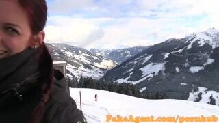 AmateurAgent Sex casting on a skiing holiday off duty agent